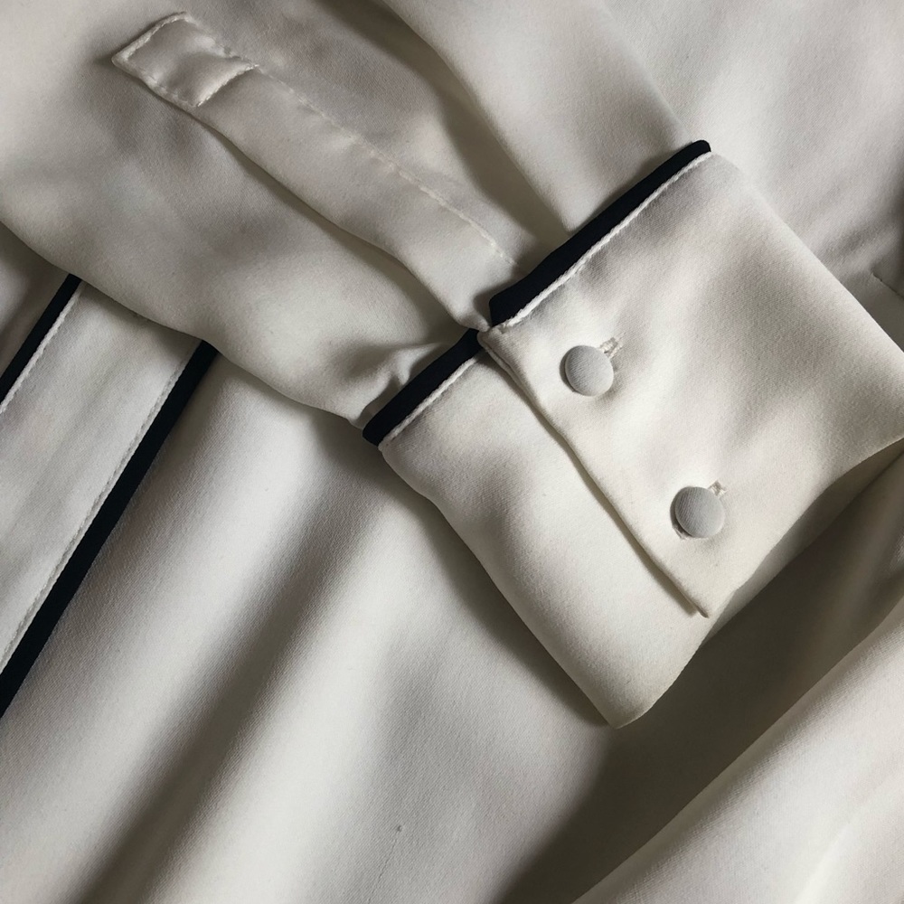 White button down blouse - Picture 3 of 3
